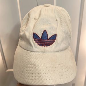 Cream adidas hat